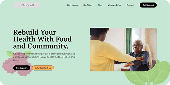 Local business website after SEO services with higher Google rankings