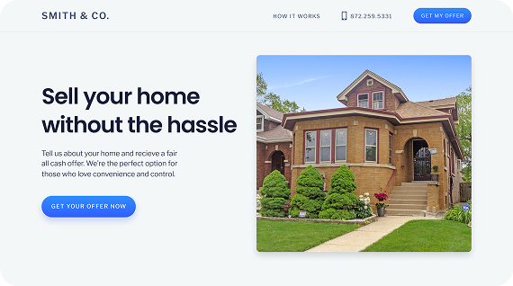 A site with too much competing content — after